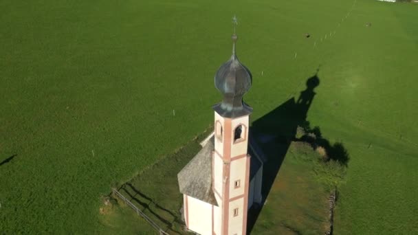 St johann church ranui, italien — Stockvideo