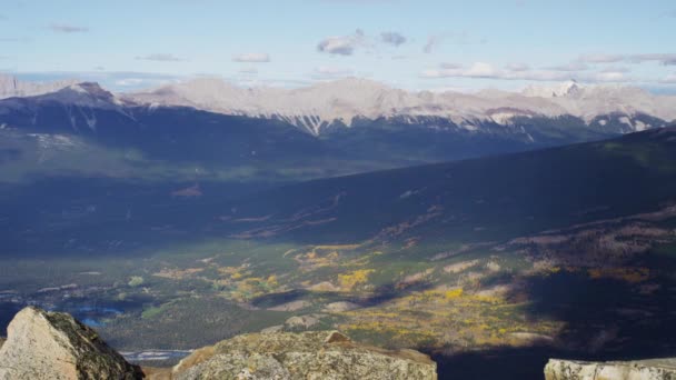 Mädchen genießen den Blick auf den Nationalpark — Stockvideo