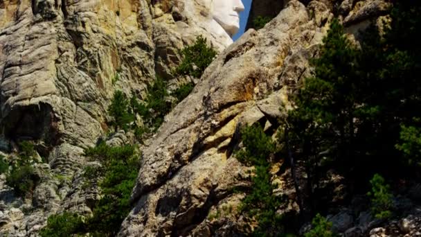 Piedra tallada Presidente, Monte Rushmore — Vídeos de Stock