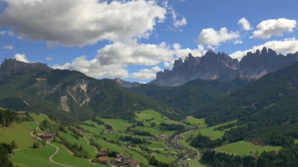 Alto Adige szczyty, Dolomity, Włochy — Wideo stockowe