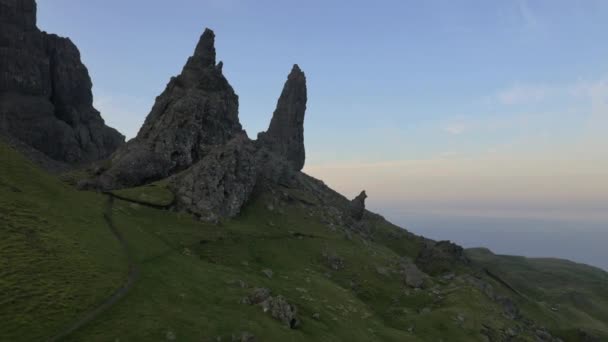 Alter mann von storr, schottland — Stockvideo