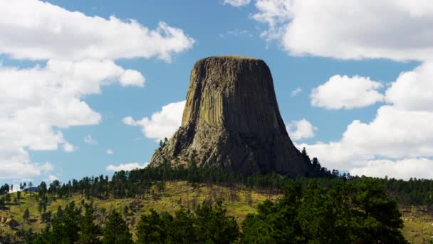 Monumento a la Torre del Demonio, Wyoming — Vídeos de Stock
