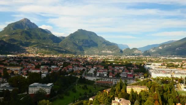 Riva town on Lake Garda — Stock Video