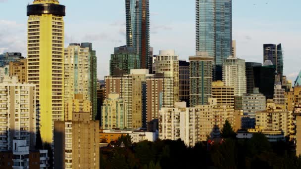 Panoráma Vancouveru a rezidenční bydlení — Stock video