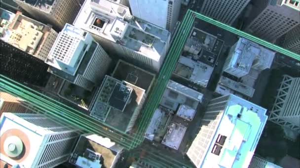 Drone scannen van New York antennes — Stockvideo