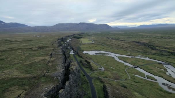 Pingvellir Milli Parkı — Stok video