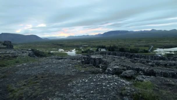 Pingvellir nationalpark — Stockvideo