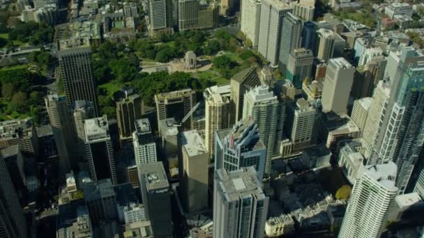 Centrum wolkenkrabbers in Sydney — Stockvideo