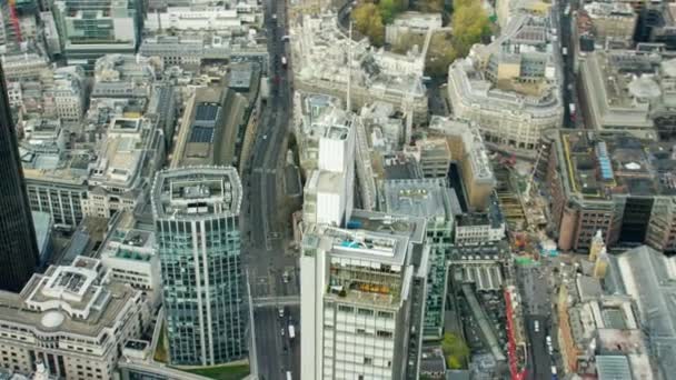 Stadsstraten en gebouwen in Londen — Stockvideo