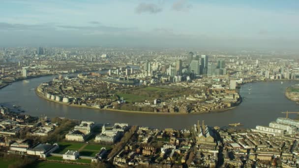 River Thames in London, Großbritannien — Stockvideo