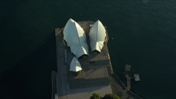Sydney Opera House bij zonsopgang — Stockvideo
