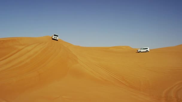 Pustynia, pojazdy dune bashing — Wideo stockowe