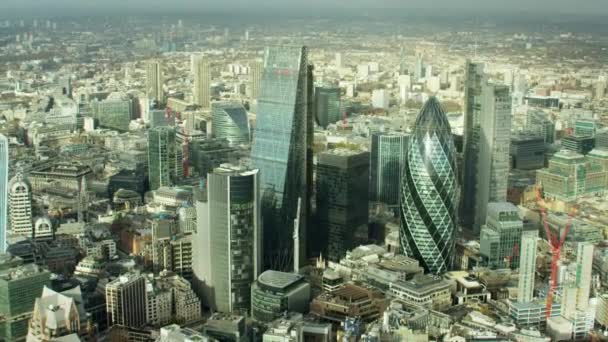 London's financial and business sector — Stock Video