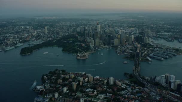 Sydney Harbor Bridge i Opera House — Wideo stockowe