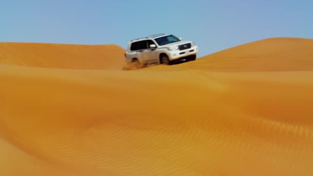 Közúti jármű: sivatagi szafari ki — Stock videók