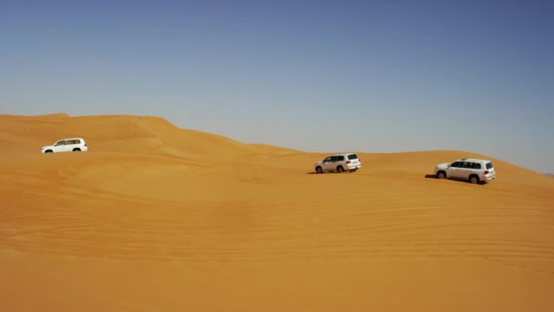 Pustynia, pojazdy dune bashing — Wideo stockowe