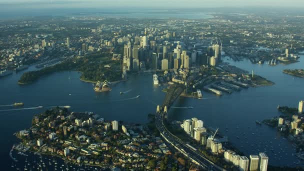 Sydney, Avustralya 'nın şehir manzarası — Stok video