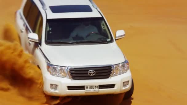 Deserto Safari veicolo dune bashing — Video Stock