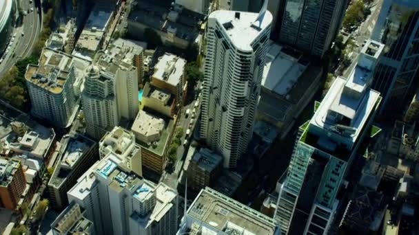 Edificios de la ciudad en el centro de Sydney — Vídeos de Stock