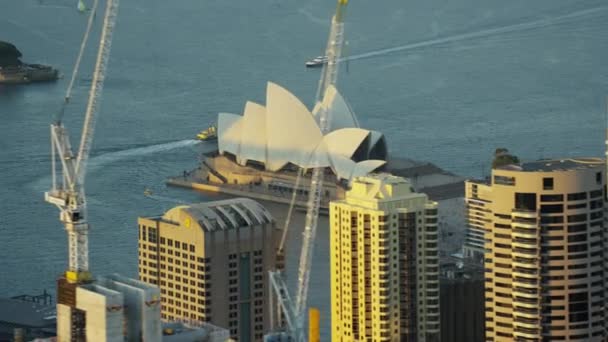 Ópera de Sydney en Circular Quay — Vídeo de stock