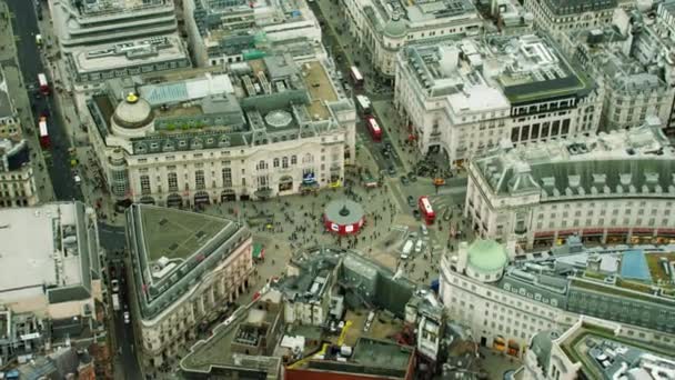 Piccadilly Circus em Londres, Reino Unido — Vídeo de Stock