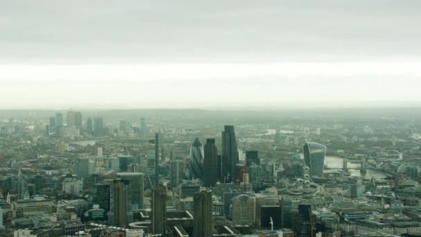 London skyscrapers, UK — Stock Video