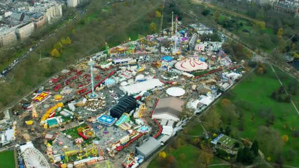 Fiera del divertimento a Hyde Park a Londra — Video Stock