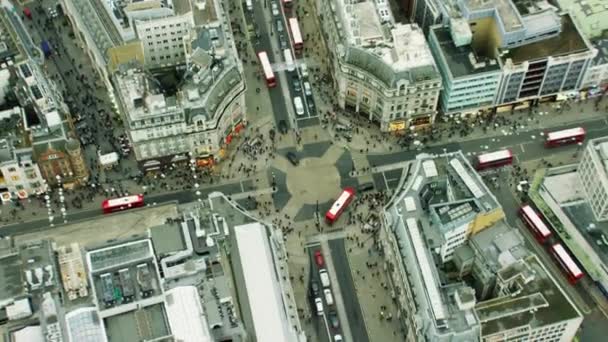 Улиц вокруг Оксфордского цирка в Лондоне — стоковое видео