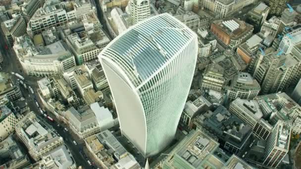 Walkie Talkie gebouw in Londen — Stockvideo