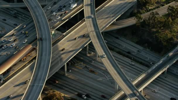 Autostrada e grattacieli a Los Angeles — Video Stock