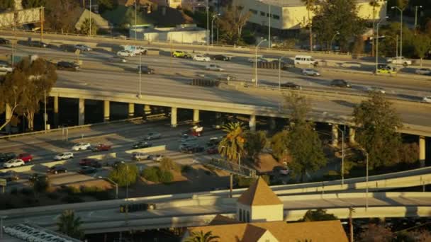 在洛杉矶的高速公路交通 — 图库视频影像