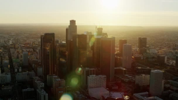 Здание Банка Америки в Лос-Анджелесе — стоковое видео