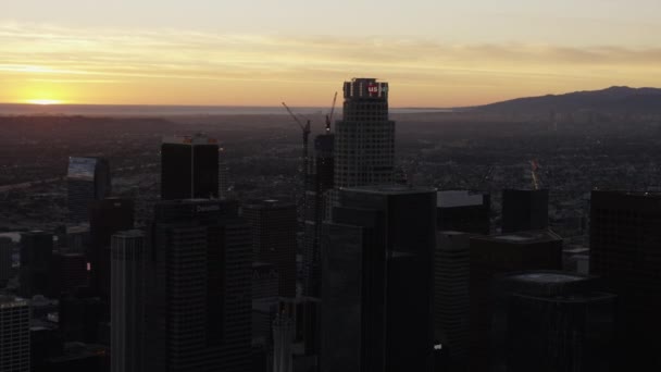 Финансовый район Лос-Анджелеса — стоковое видео