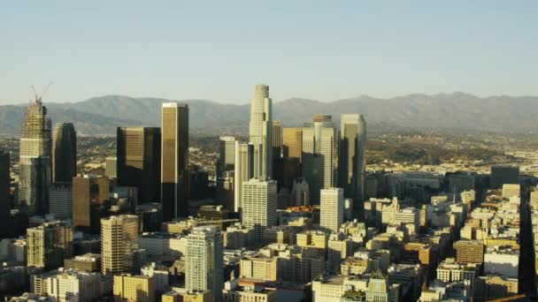 Skyline centrum van Los Angeles — Stockvideo