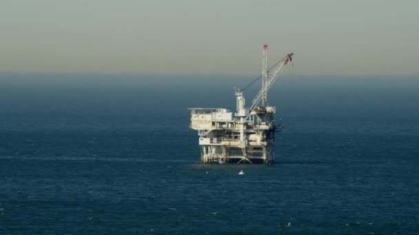 Piattaforma petrolifera offshore, Los Angeles — Video Stock