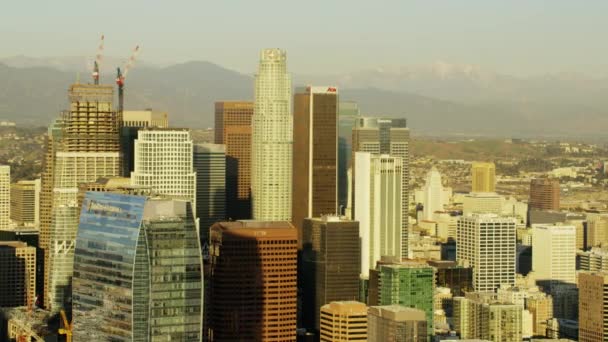 ロサンゼルスの金融街ダウンタウン — ストック動画