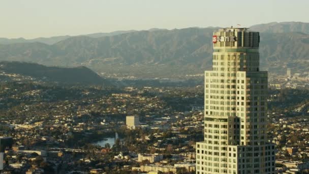 Edificio US Bank en Los Ángeles — Vídeo de stock