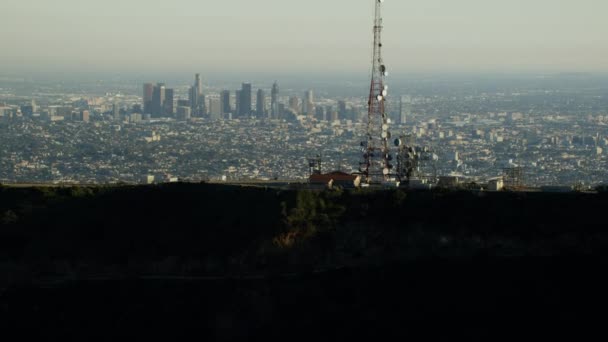 Widokiem na zachód słońca z Los Angeles — Wideo stockowe