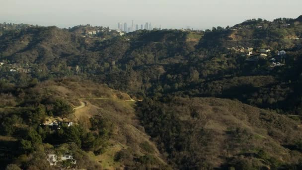 Wolkenkrabbers van de stad van Los Angeles — Stockvideo