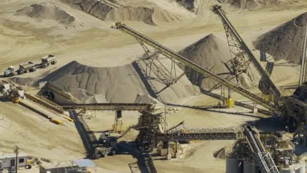 カリフォルニアの丘の産業採石場 — ストック動画