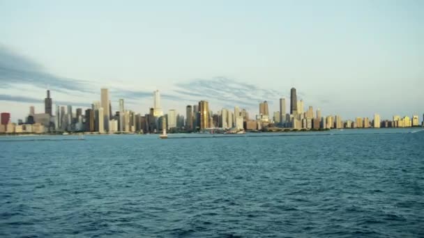 시카고 시의 스카이라인, 미국 — 비디오