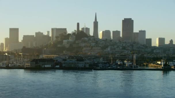 Amanecer de San Francisco Waterfront — Vídeos de Stock