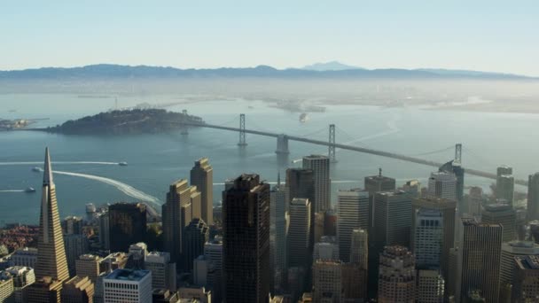 San Francisco a Oakland Bay Bridge — Stock video