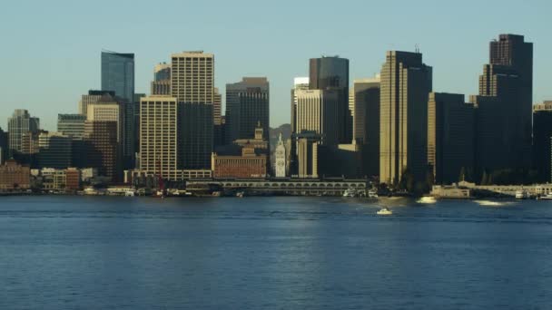 Puerto de San Francisco y ciudad Skyline — Vídeo de stock