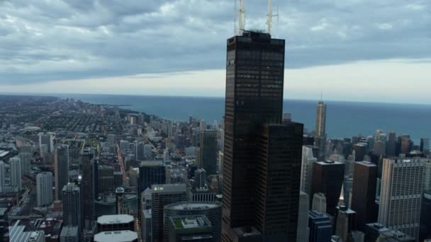 Willis Tower em Chicago, Illinois — Vídeo de Stock