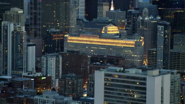 芝加哥现代摩天大楼建筑 — 图库视频影像