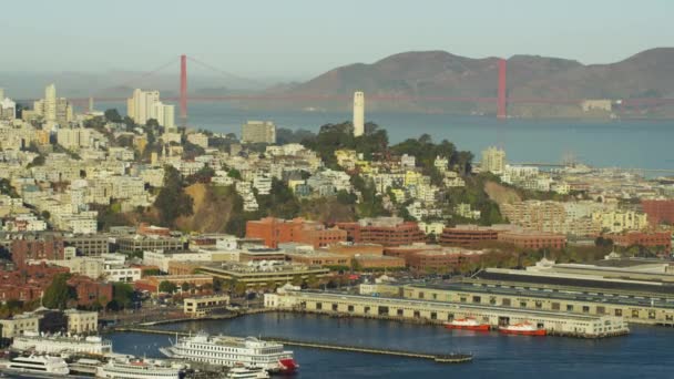 San Francisco, Kalifornien och Marin Headlands — Stockvideo