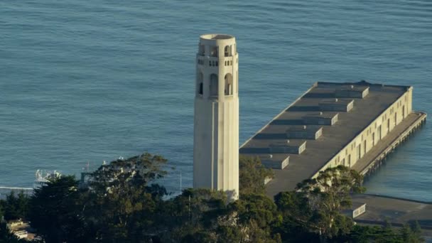 San Francisco z Coit Tower Telegraph Hill — Wideo stockowe