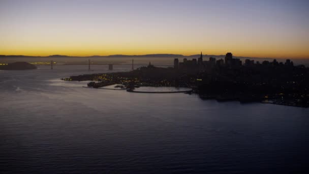 San Francisco illuminated city — Stock Video