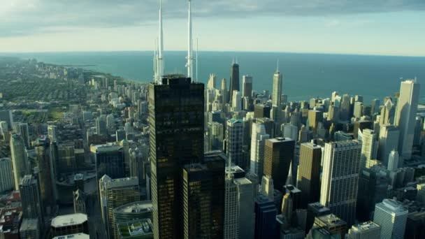 Miasto Chicago i obszarach podmiejskich — Wideo stockowe